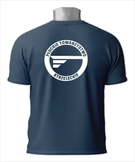 tył NAVY_koszulka PTS PLOCK logo tyl