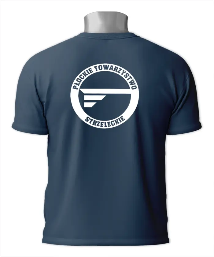tył NAVY_koszulka PTS PLOCK logo tyl
