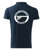 tył navy Polo PTS PŁOCK logo tyl