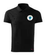 przód CZARNY Polo GROT logo przod