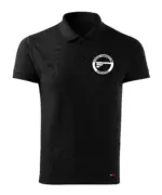 przód czarny Polo PTS PŁOCK logo przod
